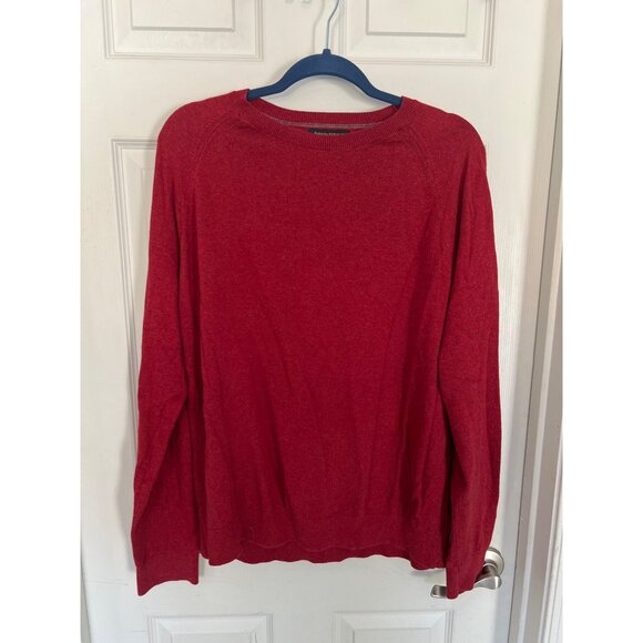 Banana Republic Other - Banana Republic Premium Lux Yarn Red Long Sleeve Crewneck Sweater Men's XL